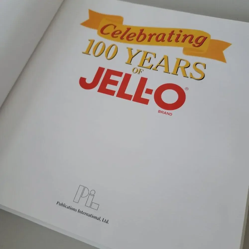 Jell-O Celebrating 100 Years Recipe Book 1997 Vintage Cookbook Hardcover Dessert